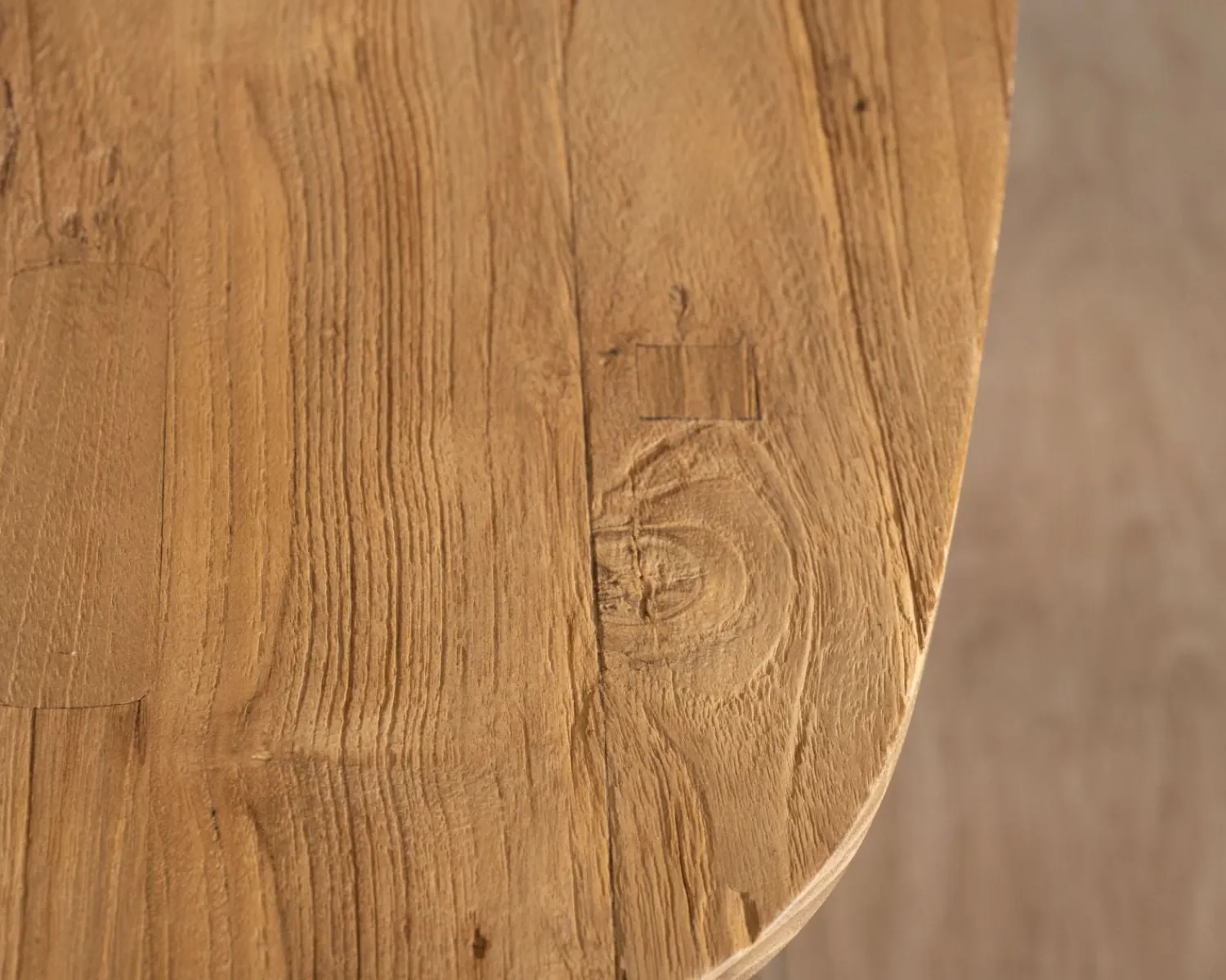 Meuble House Table basse forme bateau en teck naturel "Bahia" pieds mikado métal Online
