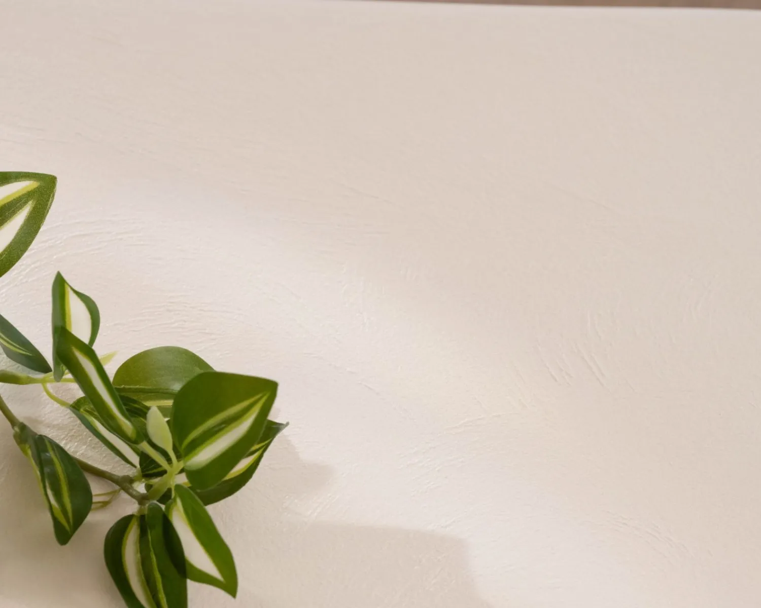 Meuble House Table basse forme organique en micro-ciment teinté crème "Naura"