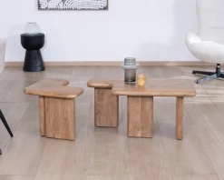 Meuble House Table basse modulable en manguier