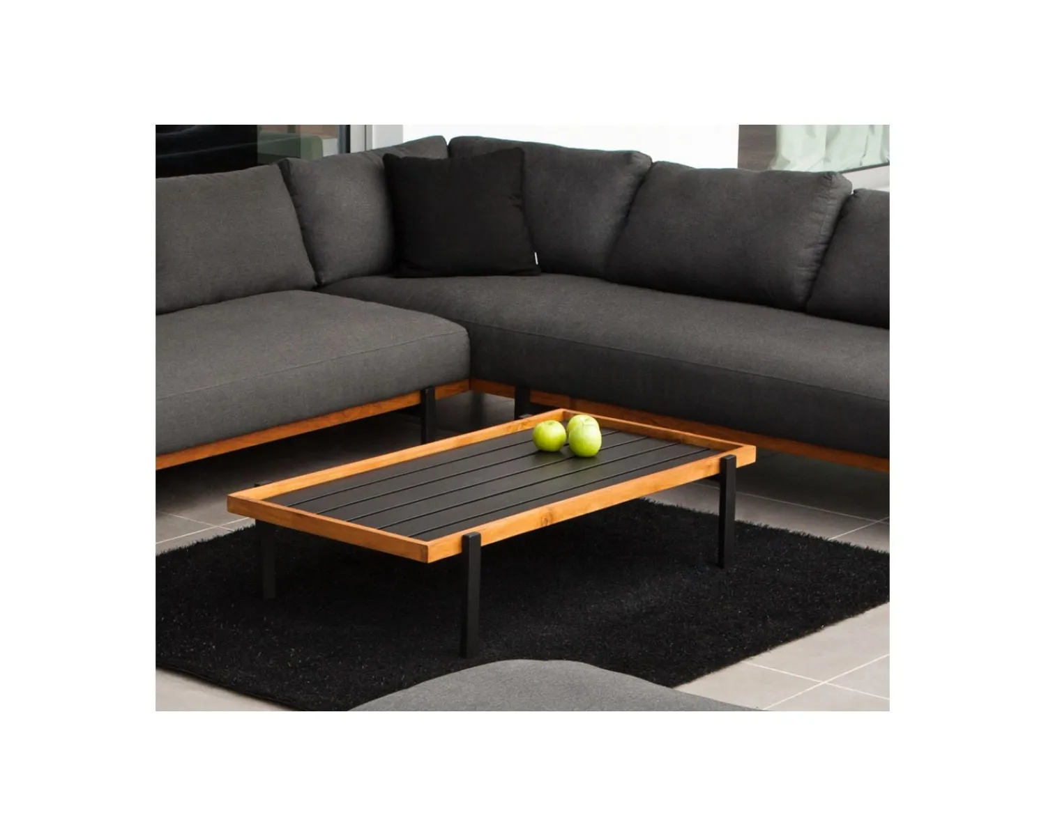 Meuble House Table basse outdoor en teck et aluminium "Maluku Island" Hot