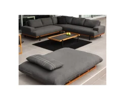 Meuble House Table basse outdoor en teck et aluminium