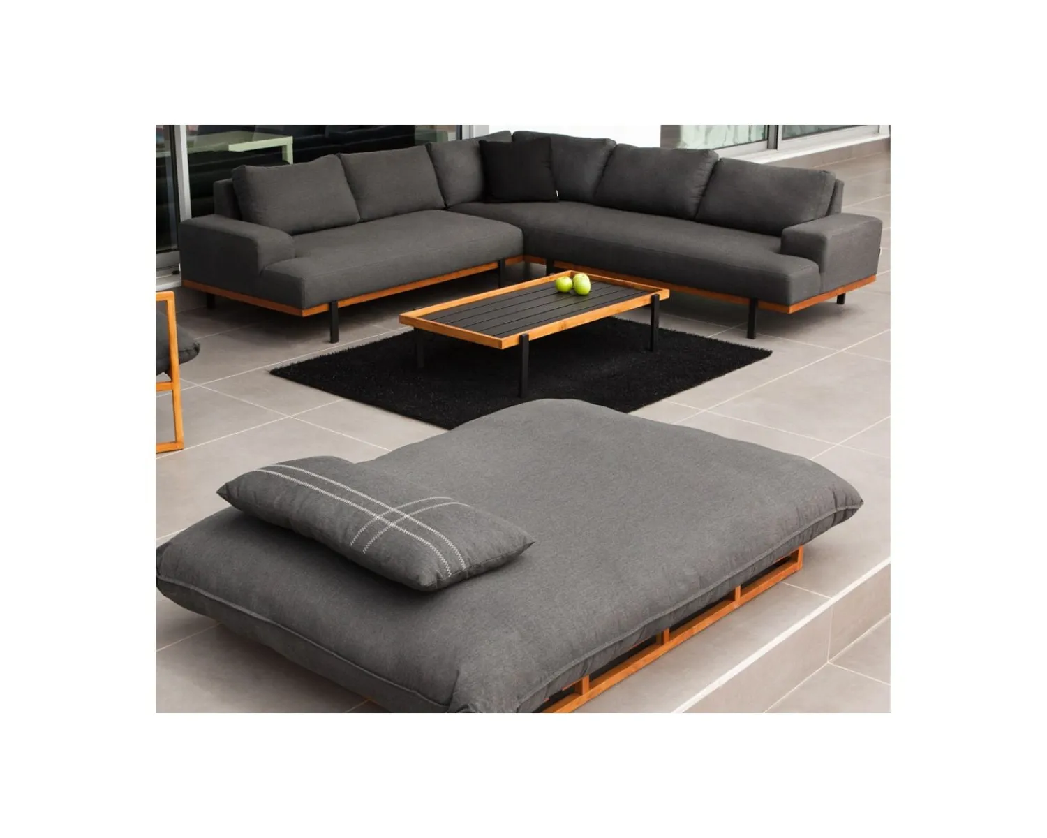 Meuble House Table basse outdoor en teck et aluminium "Maluku Island" Hot