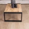 Meuble House Table basse rectangle de style industriel métal et bois "Montréal" Best