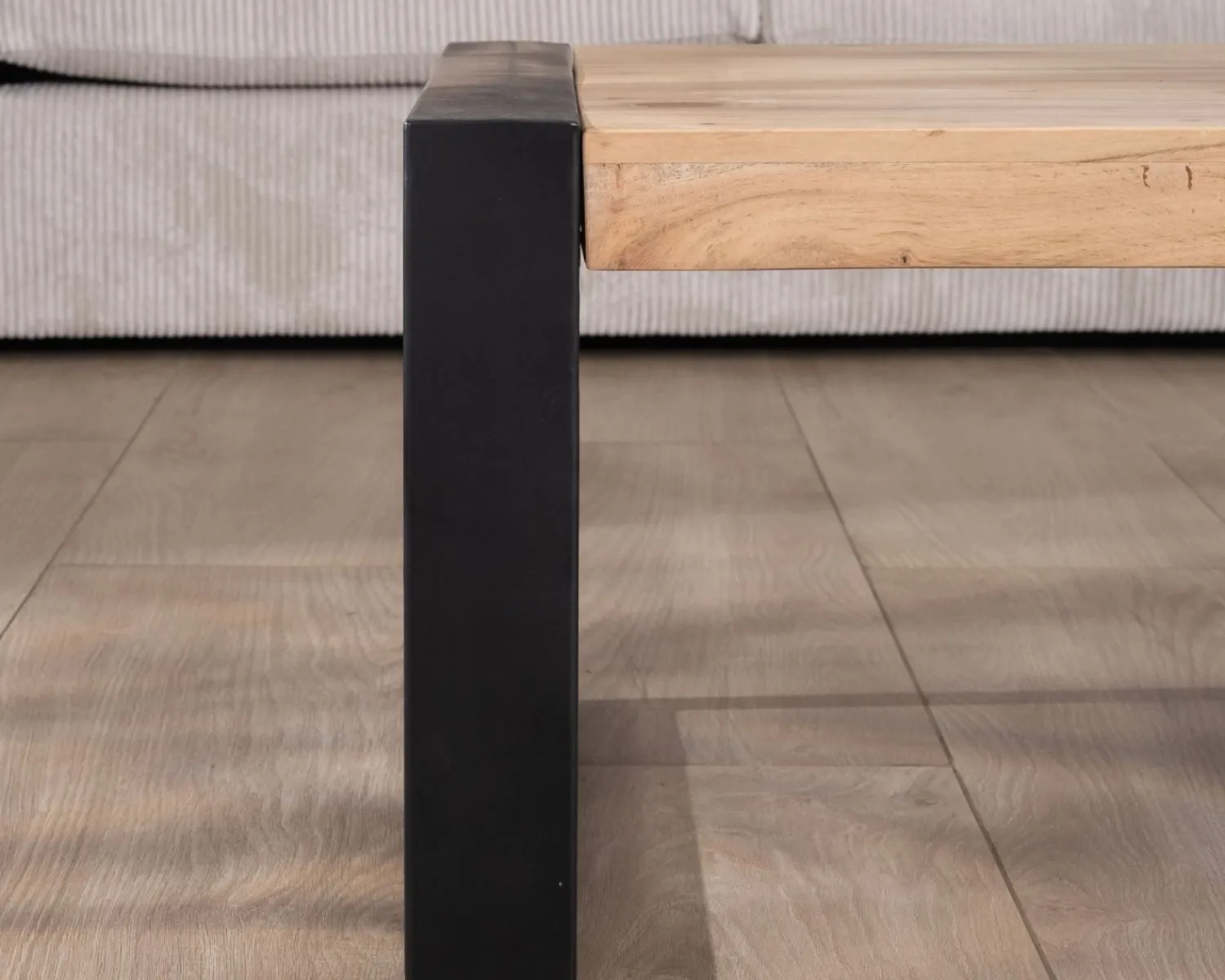 Meuble House Table basse rectangle de style industriel métal et bois "Montréal" Best