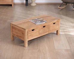Meuble House Table basse rectangulaire en acacia massif