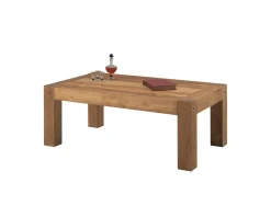 Meuble House Table basse rectangulaire en chêne massif huilé
