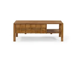Meuble House Table basse rectangulaire esprit zen en manguier naturel 
