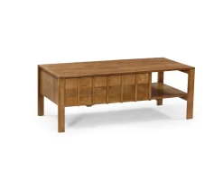 Meuble House Table basse rectangulaire esprit zen en manguier naturel 