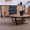 Meuble House Table basse ronde avec double plateau bois "Andy" diam. 100cm Hot