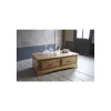 Meuble House Table basse 2 tiroirs chêne massif "Antique" Hot