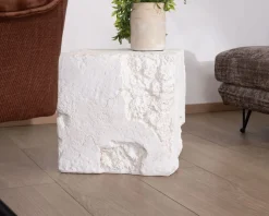 Meuble House Table d'appoint design cube en oxyde de magnésium "Ios" Clearance