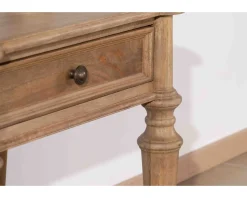 Meuble House Table de chevet en manguier naturel massif style classique 