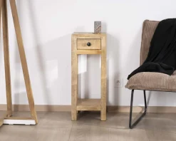 Meuble House Table de chevet haute ou sellette avec 1 tiroir