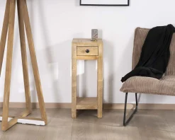 Meuble House Table de chevet haute ou sellette avec 1 tiroir