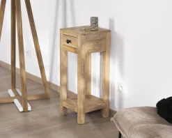 Meuble House Table de chevet haute ou sellette avec 1 tiroir