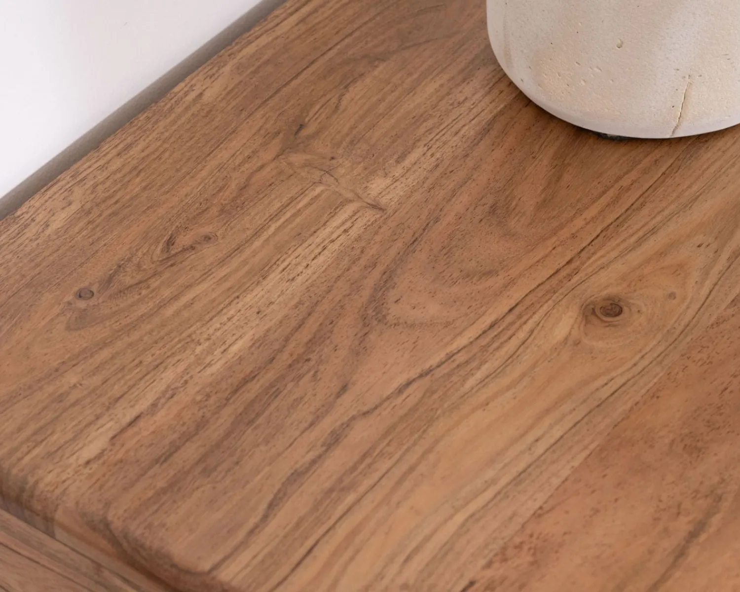 Meuble House Table de chevet ou d'appoint en acacia avec tiroir "Conoa" Outlet