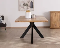 Meuble House Table de repas 200 cm plateau en manguier bords naturels