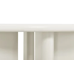 Meuble House Table de repas contemporaine ronde 120 cm coloris crème