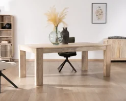 Meuble House Table de repas extensible 200 à 290 cm en manguier 