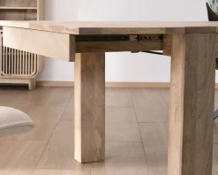 Meuble House Table de repas extensible 200 à 290 cm en manguier 
