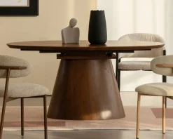 Meuble House Table de repas extensible 160–200 cm teinte noyer 