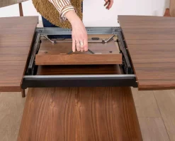 Meuble House Table de repas extensible 160–200 cm teinte noyer 