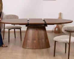 Meuble House Table de repas extensible 160–200 cm teinte noyer 