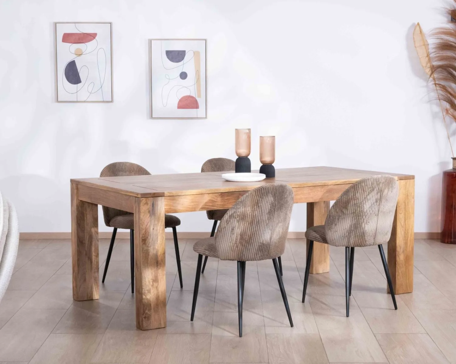 Meuble House Table de repas extensible en manguier foncé "Jappy" 160 à 250 cm Best