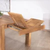 Meuble House Table de repas extensible en manguier teinte chêne clair "Jappéo" 160 à 250 cm Discount