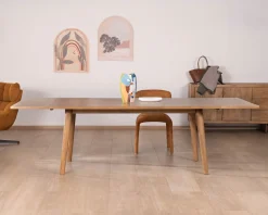 Meuble House Table de repas extensible esprit rétro 180 cm en manguier massif naturel "Odely" Discount