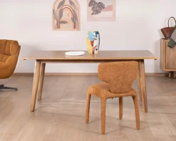 Meuble House Table de repas extensible esprit rétro 180 cm en manguier massif naturel 