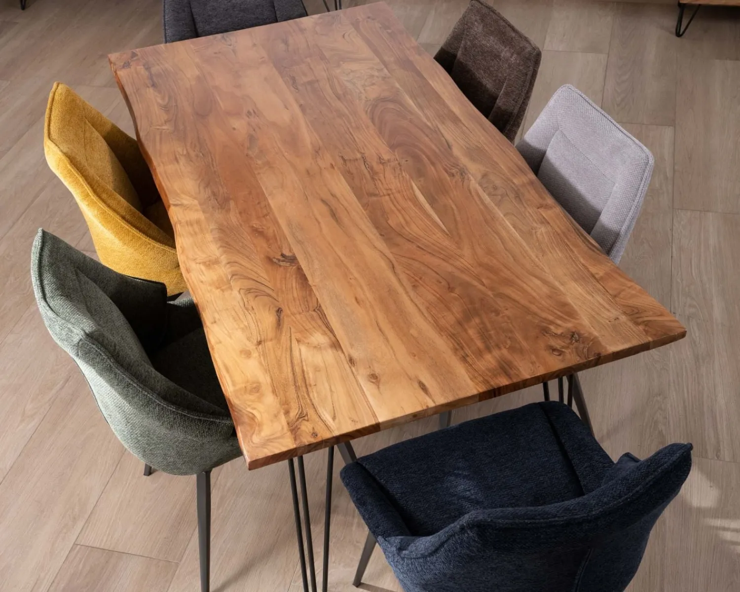 Meuble House Table de repas épurée et design en acacia et pieds métal "Wendy" 180 cm Online