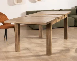 Meuble House Table de repas rectangulaire extensible en manguier 160-200cm "Baz" Hot