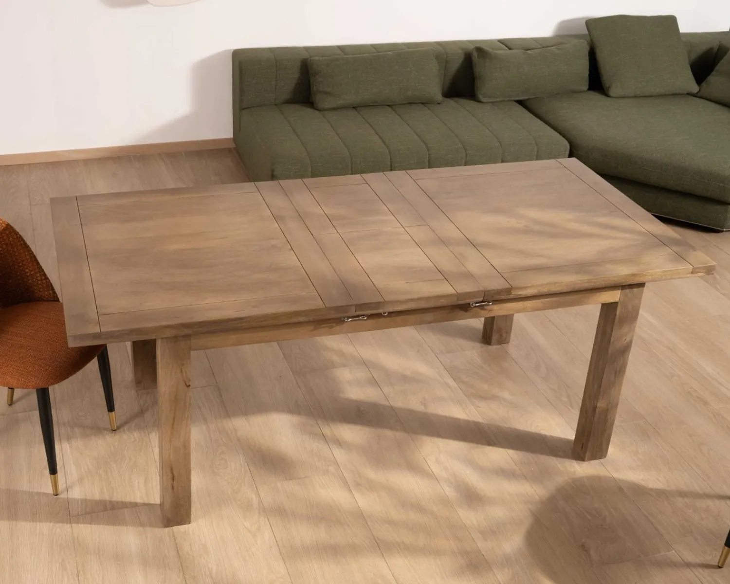Meuble House Table de repas rectangulaire extensible en manguier 160-200cm "Baz" Hot