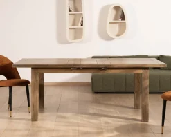 Meuble House Table de repas rectangulaire extensible en manguier 160-200cm
