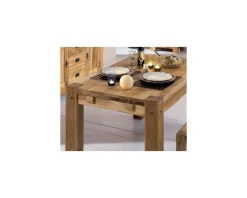 Meuble House Table de repas rectangulaire en chêne massif 180cm 