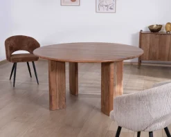 Meuble House Table de repas ronde style japandi