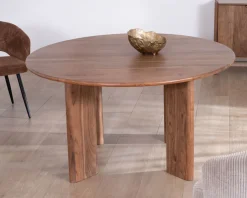 Meuble House Table de repas ronde style japandi