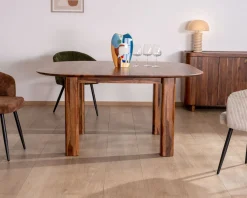 Meuble House Table de salle à manger carrée en palissandre