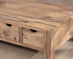 Meuble House Table de salon 135 cm avec tiroirs recto-verso 