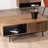 Meuble House Table de salon 120 cm en teck recyclé "Opland" style rétro Clearance