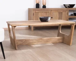 Meuble House Table de salon épurée en manguier naturel "Maestro" 110 cm Clearance