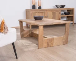 Meuble House Table de salon épurée en manguier naturel 