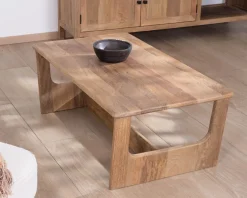 Meuble House Table de salon épurée en manguier naturel 