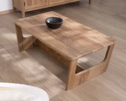 Meuble House Table de salon épurée en manguier naturel 