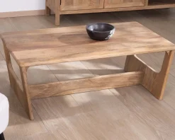 Meuble House Table de salon épurée en manguier naturel 