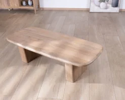 Meuble House Table de salon rectangle en manguier design épuré 