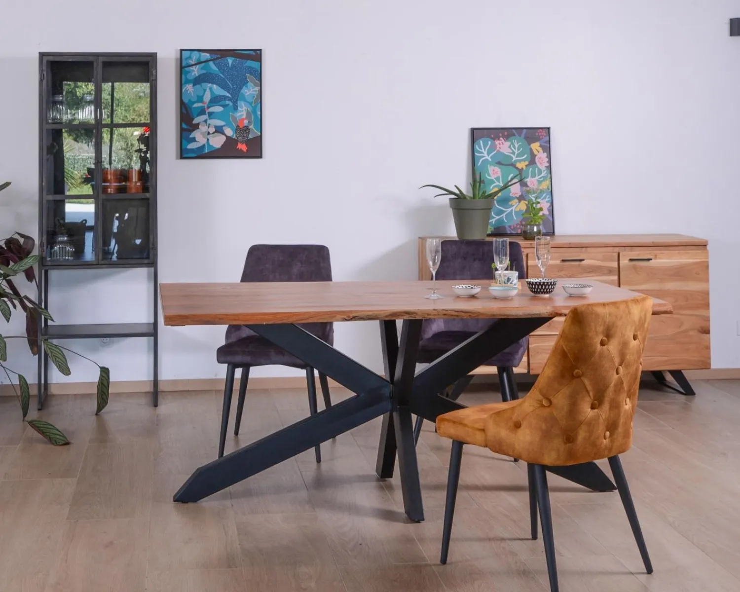 Meuble House Table en acacia avec extensions 180-260cm "Alya" Clearance