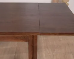 Meuble House Table extensible en manguier massif teinte noyer 