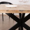 Meuble House Table à manger carrée 140x140cm bois et métal industriel "Caractère" Sale